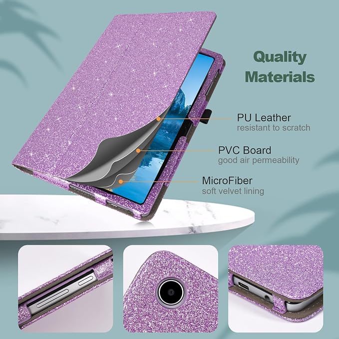 Case for Onn. 10.4 Tablet Pro (2023 Model:100110603) - Folio PU Leather Stand Cover with Pencil Holder Almond Blossom