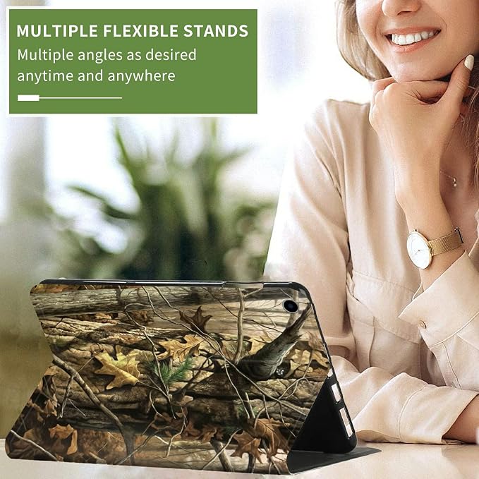 Case for Kindle Fire HD 10 &amp 10 Plus Tablet 10.1 (13th/11th Generation 2023/2021 Release) Lightweight Slim PU Leather Adjustable Multi-Angle Smart Shell Cover with Auto Wake/SleepA Flowers Art