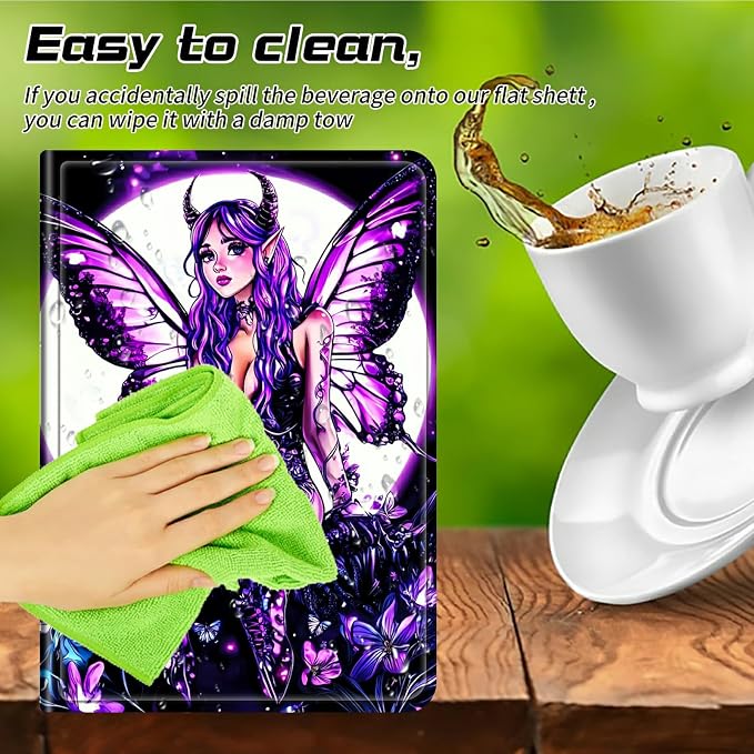 for Walmart Onn 10.1 2024 Onn 10.1 Gen 4 Universal Tablet Case 360 Degree Rotating Kickstand Protective Stand Case with Multiple Viewing PU Leather Shell Case Black Book Cat