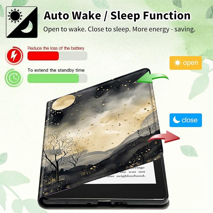 Case for 10.2 Kindle Scribe (2024/2022 Release) Slim PU Leather Lightweight Adjustable Stand Smart Shell Cover with Auto Wake/Sleep for 10.2 Amazon Kindle Scribe E-ReaderA Dog