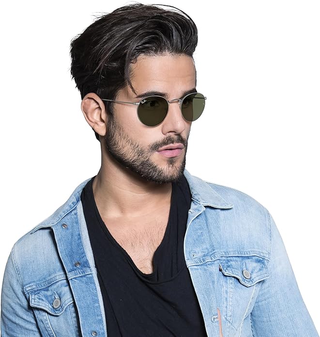 Ray-Ban Unisex Rb3447 Round Metal Round Sunglasses