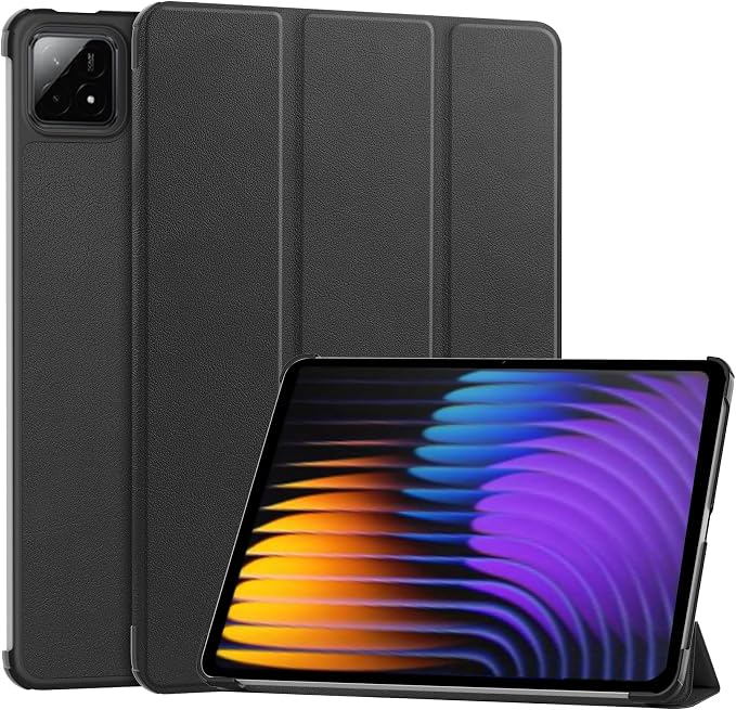 for OnePlus Pad 2 Case 12.1 inch Ultra Thin and Lightweight Quality PU Scratch Resistant Black