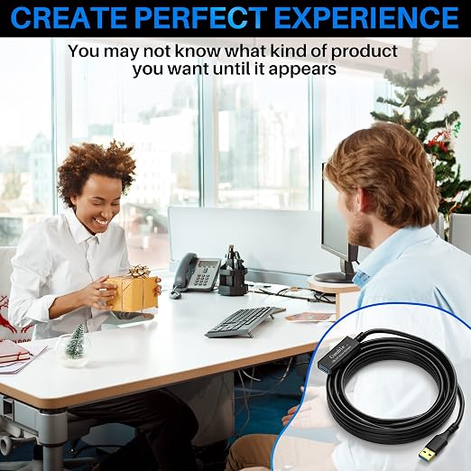 3 Pack USB 3.0 Extension Cable 10 Feet USB A Male to Female Extender Cord 5Gbps Data Transfer for Webcam Printer Keyboard Mouse Flash Drive Hard Drive Controller Black Cable with 5 Cable Ties