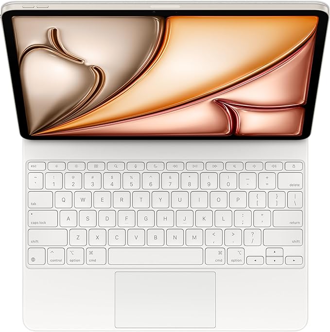 Apple Magic Keyboard: Keyboard and Case for iPad Air 13-inch (M2, M3, and M4), US English — White