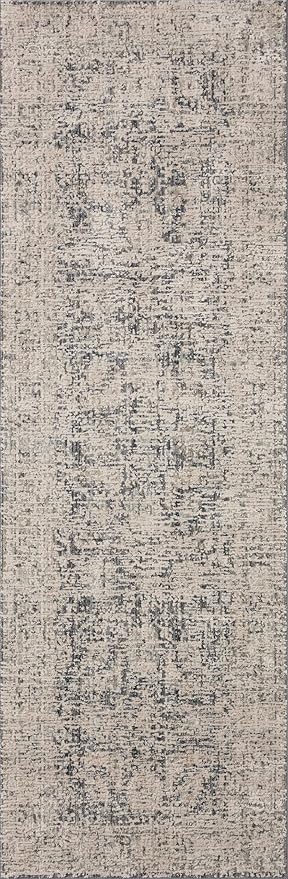 Loloi Amber Lewis Alie Collection ALE-05 Charcoal/Beige 9'-6'' x 13'-1'', .13'' Pile Height, Area Rug