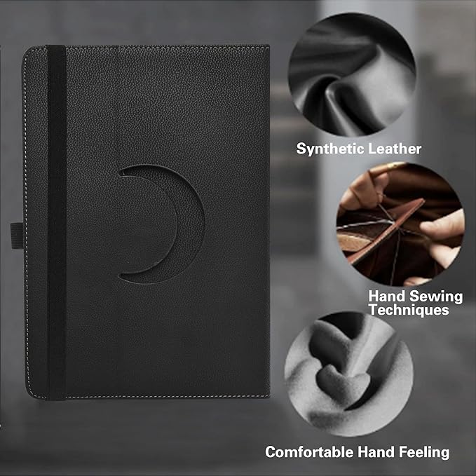 LiuShan Compatible with SHARECLOUD P10C caseSHARECLOUD P10_T caseFrameflow P10_A case360 Degree Rotation Stand PU for SHARECLOUD P10C/SHARECLOUD P10_T/Frameflow P10_A/OYEFIT T10 10.1 TabletBlack