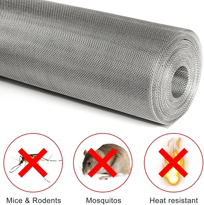 Stainless Steel Woven Wire Mesh 304 Stainless Steel Mesh Sheet, Heat-Resistant