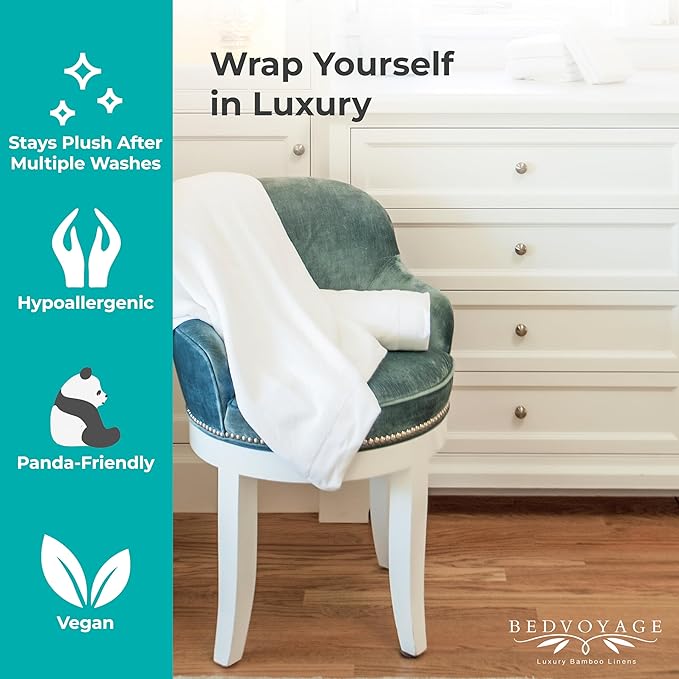 BedVoyage Luxury Bath Towels Set of 8 - Ultra Soft Plush Bathroom Towel Set - Highly Absorbent Viscose from Bamboo Bath Towels Ultra Soft - Spa Towel for Body -Sage