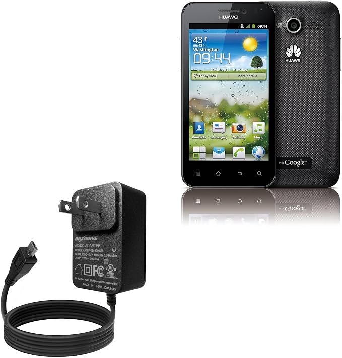 BoxWave Charger Compatible with Honor U8860 - Wall Charger Direct (15W) Rapid Charge Your Device with Built-in 3ft Cable