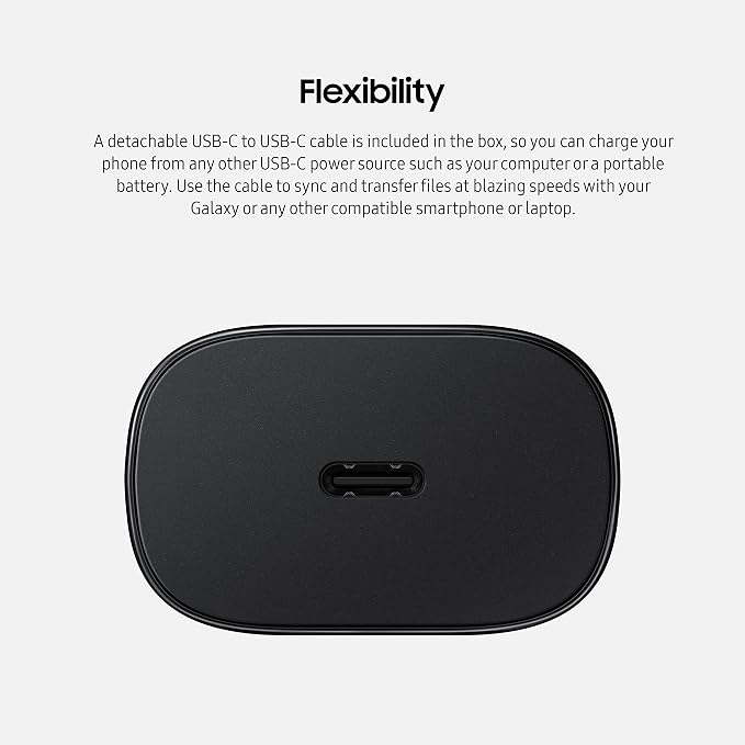SAMSUNG 25W USB-C Super Fast Charging Wall Charger - Black (US Version with Warranty) (Pack of 4)