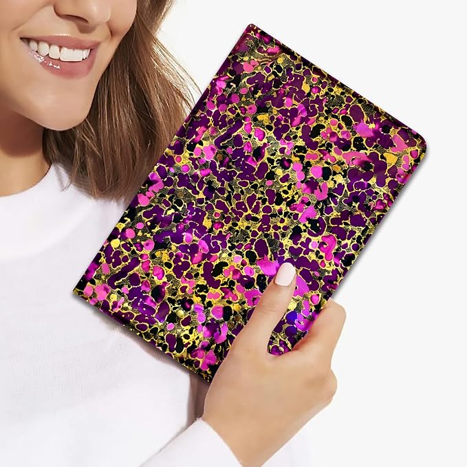 Case for Samsung Galaxy Tab A11 + Plus/A9 + Plus 11 Inch 2025/2023 Ultra-Thin Multi-Angle Protective Cover with Auto Sleep/Wake Black Cat and the Blue Flower