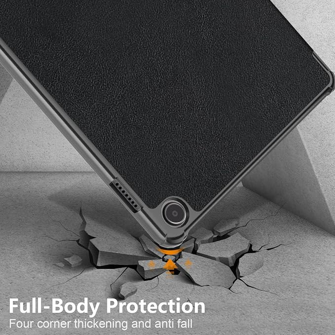 Slim Case for Amazon Fire Max 11 Tablet (13th Generation 2023 Release) Trifold Lightweight Hard Shell PU Leather Stand Folio Protective Cover with Auto Wake/Sleep Colored Graffiti Doodle