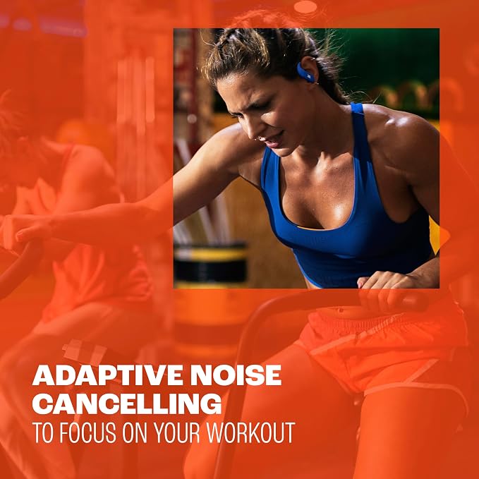 JBL Endurance Peak 4 - True Wireless Noise Cancelling Sport Earbuds Up to 48Hrs Total Playback Water &amp dust Proof (IP68) Secure fit with TwistLock™ Design &amp 6 mics for Perfect Calls (Black