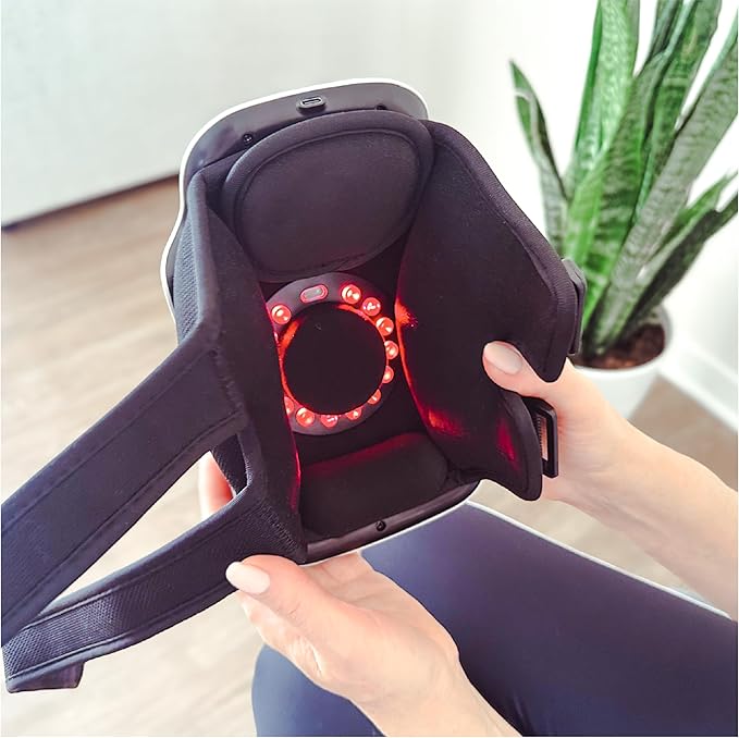 Nobol PhysioFlex Portable Warm Up & Recovery Knee Massager – Cordless Red & Infrared Light, Heat & Vibration Therapy to Restore Comfort, Rebuild Strength & Keep You Moving