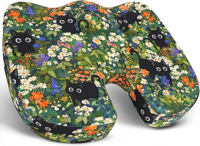 Tailbone Pain Relief Cushion, Memory Foam Seat Cushion for Coccyx Sciatica Pain Pressure Relief Office Desk Chair