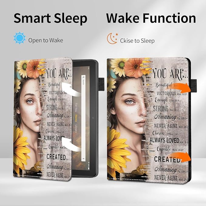 Case for Amazon Kindle Fire Max 11 Tablet (13th Generation 2023 Release) - Slim Fit Standing Cover with Auto Sleep/Wake for All-New Fire 11 Max Tablet，Enchanted Forest 2