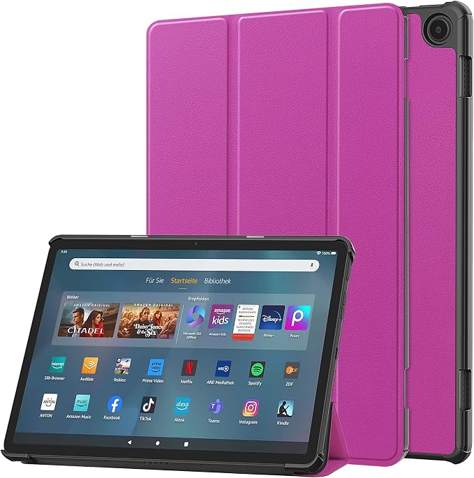 Gylint Case for Fire Max 11 Tablet Folding Folio Ultra-Thin PU Leather Stand Case Cover for Fire Max 11 2023 Release Draw