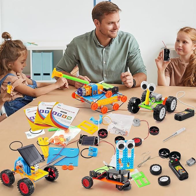 STEM Kits for Kids Age 8-10, STEM Toys Crafts for Boys Ages 8-12 8-13, Science Robot Building Kit 6-8 9-12, Engineering Experiments Projects for 8 9 10 12-14 Year Old Boys Girls Birthday Gift