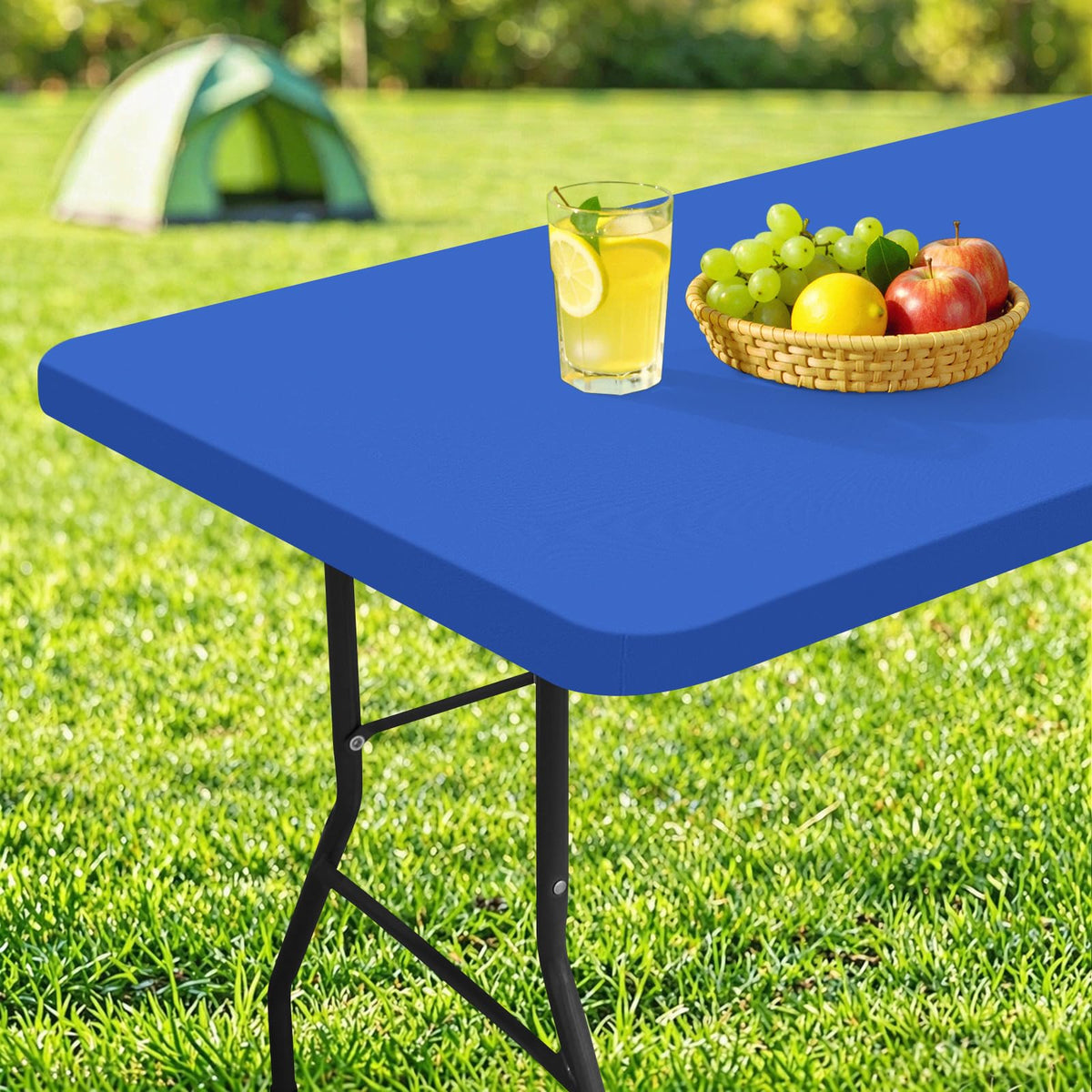 homing Rectangle Table Cloth Cover 5 Foot Black Elastic Fitted Tablecloth
