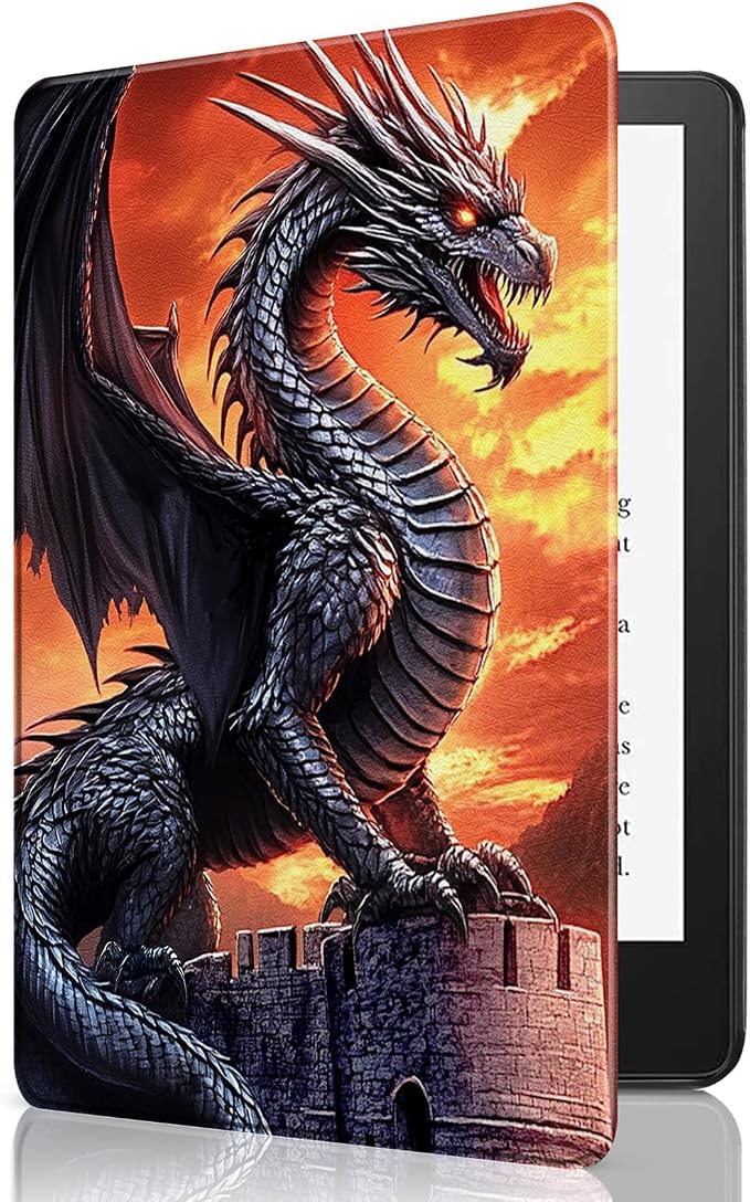 for 6 Kindle 2024 and 2022 (11th Generation) Case Slim Lightweight Smart Cover Case with Auto-Wake/Sleep for Kindle 2024Bald Eagle Flag