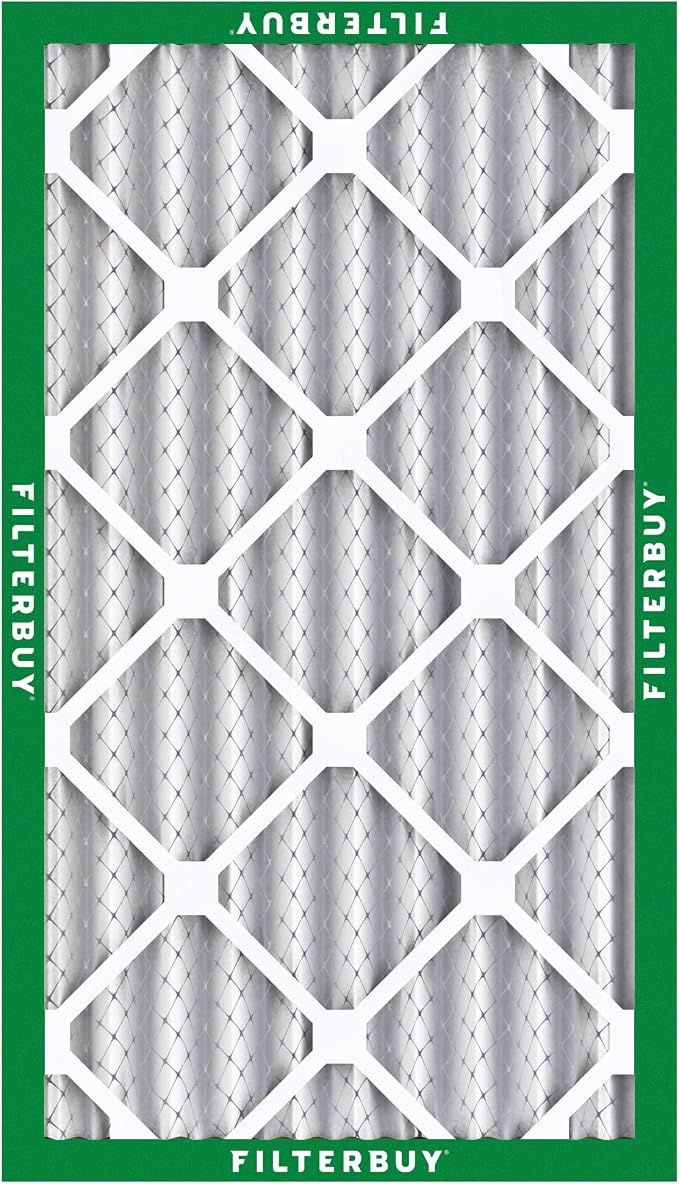 Filterbuy 12x24x4 Air Filter MERV 8 Essential Dust & Allergy Defense,