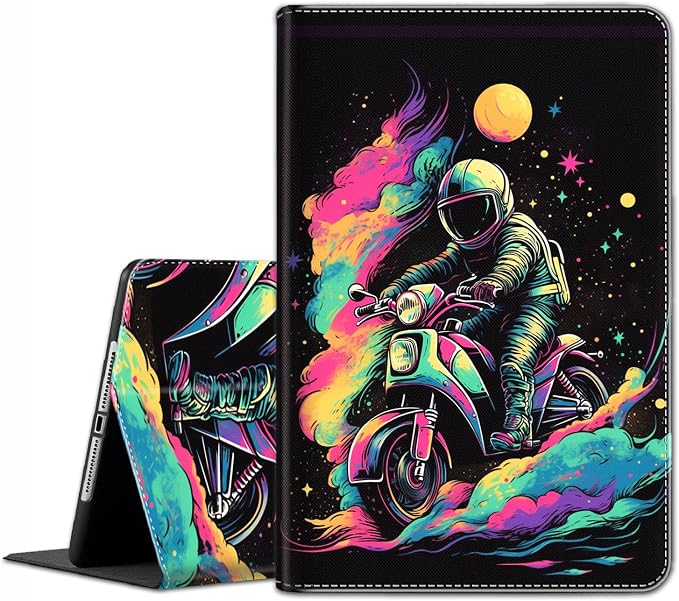 Case for iPad A16 11th Gen 11 Inch (2025) 10th Gen 10.9 Inch (2022) Model A3354 A3355 A3356 A2696 A2757 A2777 ，Slim Fit Standing Cover with Auto Sleep/Wake，Frog Playing Guitar
