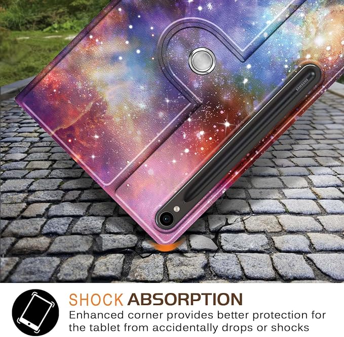 360 Rotating Case for Samsung Galaxy Tab S9 11 inch 2023 TabletStand Folio Cover with Pencil Holder Multi-Angle Viewing Protective Case with Auto Sleep/WakeGalaxy
