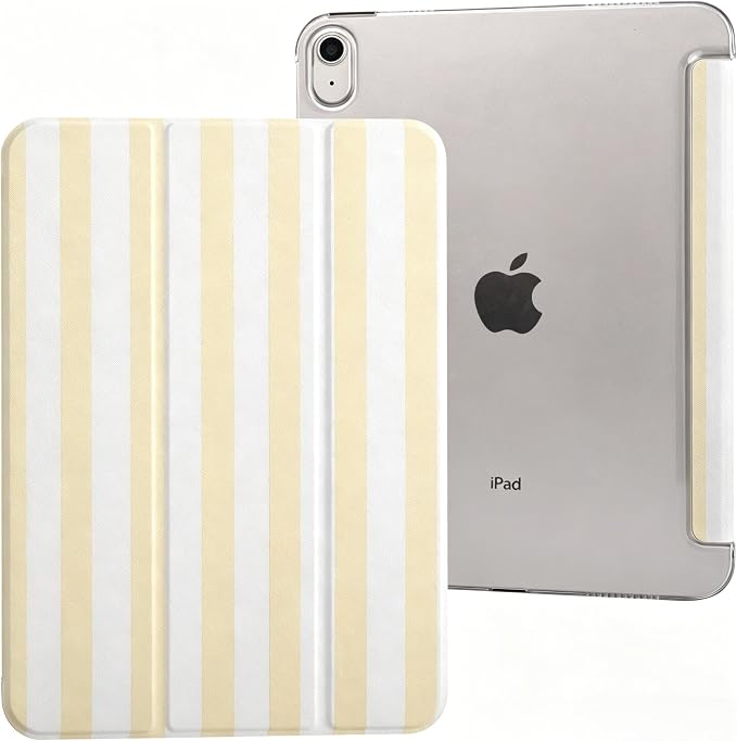 case for ipad 11th Generation11 Inch 2025 (A16 Chip) &amp 10th Gen 10.9 Inch 2022 - Slim Scratch-Resistant Hard PC Translucent Back Shell Smart Cover Wake/Sleep FunctionBlack Bow