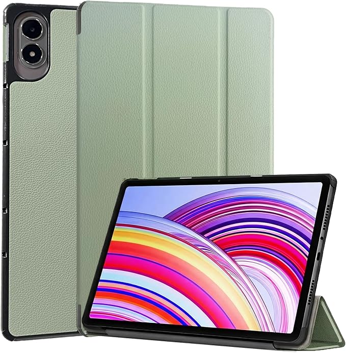 Caweet Case for Xiaomi Redmi Pad 2 PRO 12.1 Inch 2025 Released Lightweight Hard Back Shell Tri-Fold Stand Cover with Auto Sleep/Wake Almond Blossom