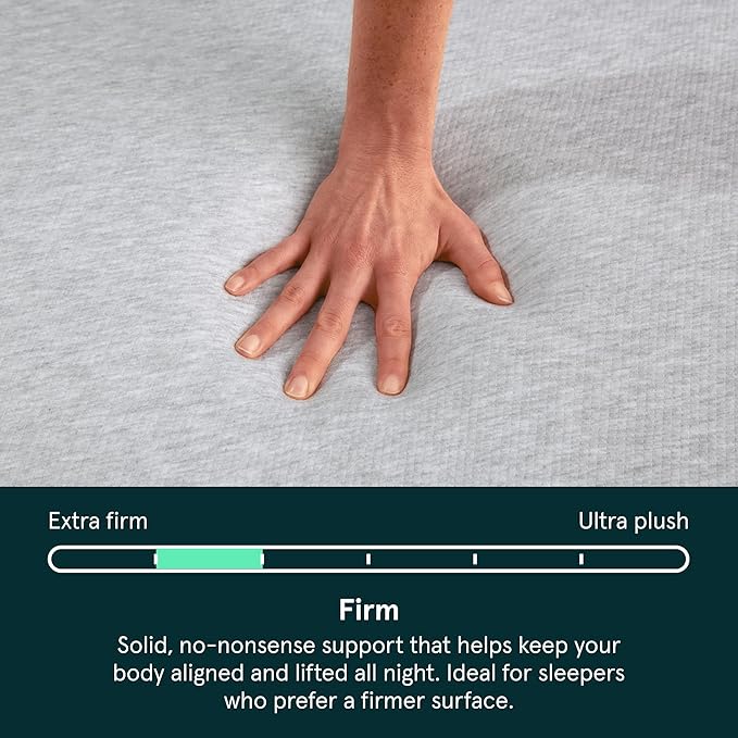 Kin By Tuft & Needle Firm 6" Twin XL Adaptive Foam Mattress in a Box, Cooling Pressure Relief, Balanced Support, 100 Night Trial, Fiberglass-Free, CertiPUR-US, 10-Year Limited Warranty