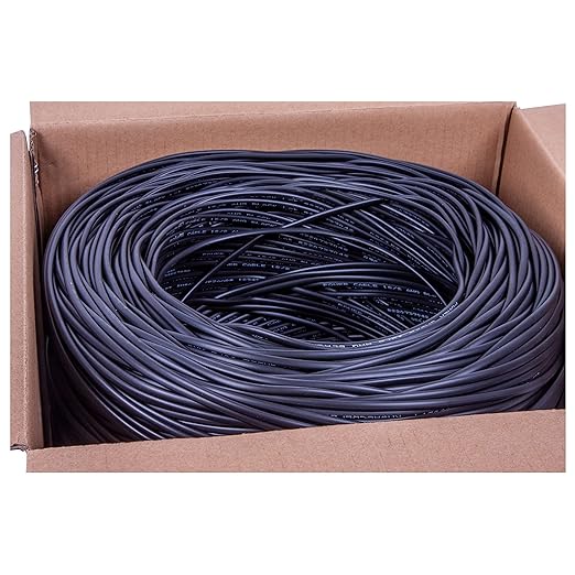 FiveStarCable 18/2 Gauge Low Voltage Cable Wire - 1000 ft, 18 AWG, 2 Conductors, PVC Jacket - for Security Systems, Alarm, Audio, Control, Intercom, and Speaker Applications
