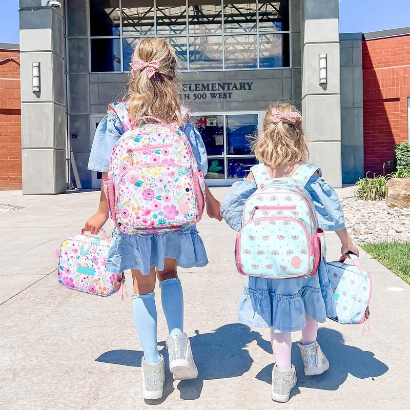 mibasies Toddler Backpack for Girls 2-4: Preschool Kindergarten Backpack - Cute Kids Backpacks for Girls - Flower Pink