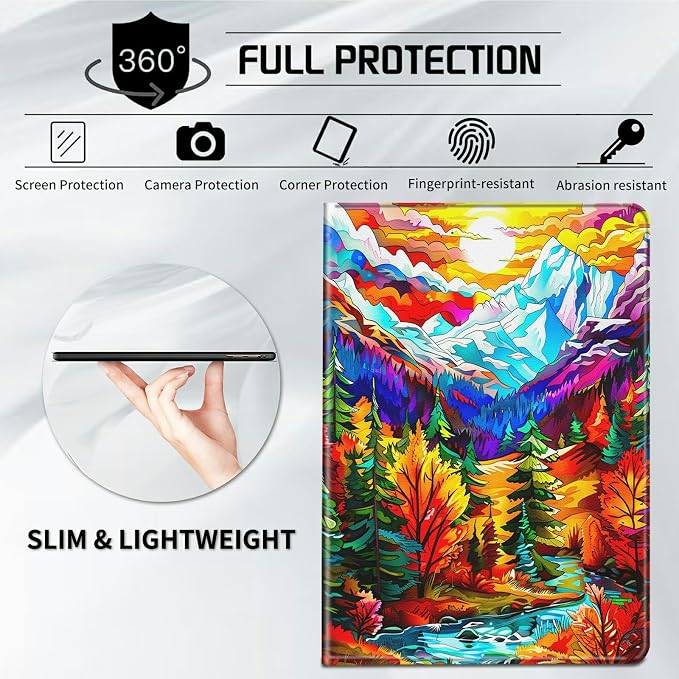 Case for All-New Kindle Paperwhite 12th Generation 7 inch 2024 &amp Kindle Colorsoft Signature Edition 2024 Lightweight Protective PU Leather Smart Stand Cover with Auto Wake Sleep - a Beautiful Gala