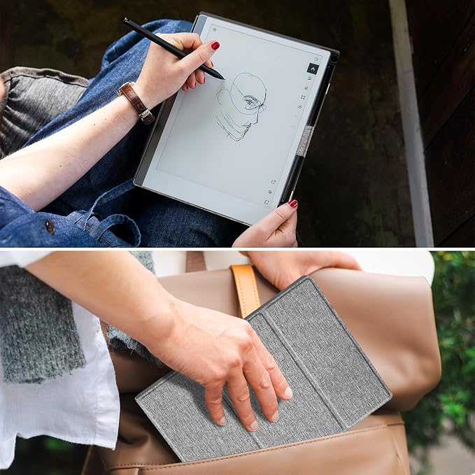 Case for Remarkable 2 Paper Tablet 10.3 2020 ReleasedLightweight and Hard Back Shell Protective Book Folio Cover with Built-in Pen HolderComes with Remarkable 2 Pen Tips.