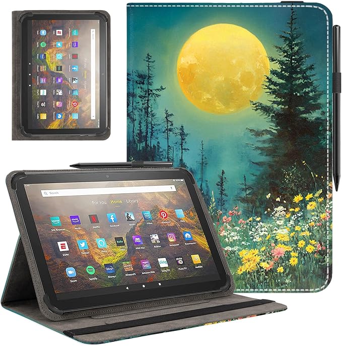 Universal 11 12 Inch Android Tablet Case Slim Fit Standing Cover for 10.9 11 11.5 12 Touchscreen Tablet with Multiple Viewing AnglesBird Tree
