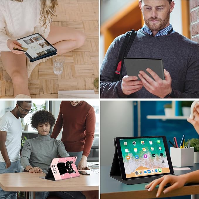 for Fire HD 10/HD 10 Plus Tablet (13th/11th 2023/2021) Auto Wake/Sleep Flexible-Angle Viewing Stand Ultra Thin Lightweight for Amazon Fire HD 10 Tablet Case Adorable Cats Stacked Together
