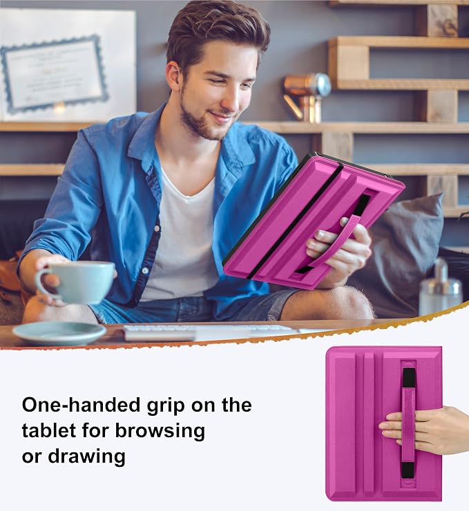 DTTO for iPad 9th/8th/7th Gen Case 10.2 Inch (2021/2020/2019) Brown | 360 Degree Rotating Premium Faux Leather Folio Stand Cover with Pencil Holder Auto Sleep/Wake Multiple Angles Hand Strap