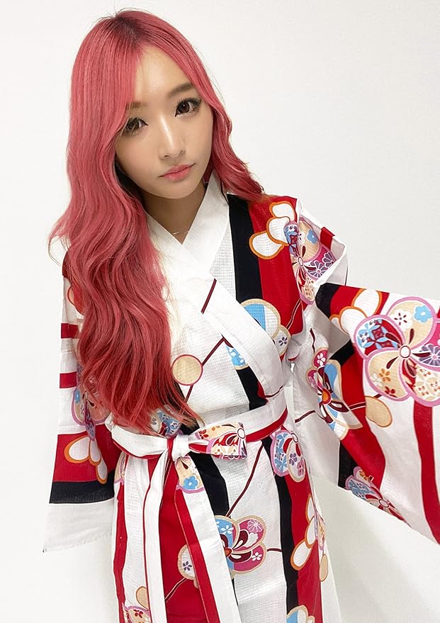 Kimura Jitsugyo Women's Kyoto Traditional Easy Wearing Kawaii Yukata Robe(Japanese Casual Kimono) Set 2