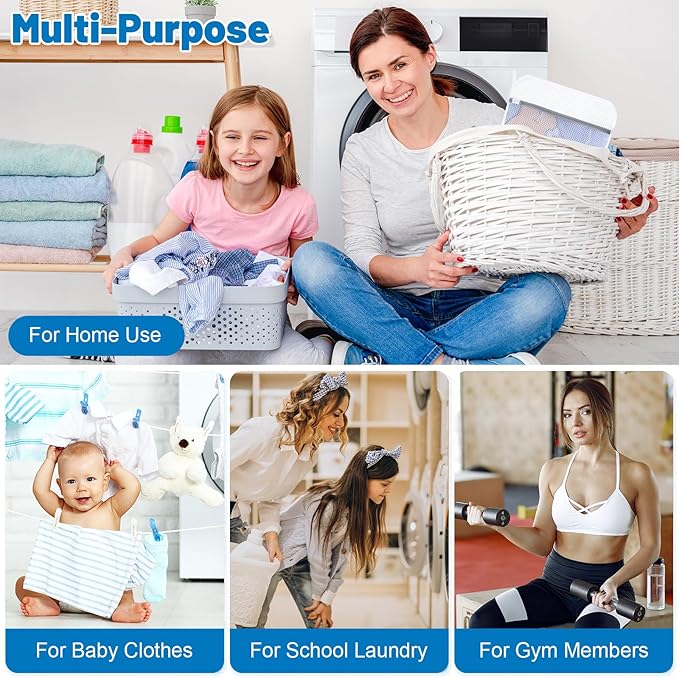 3 PCS Durable Honeycomb Mesh Laundry Bags for Delicates with Zipper, 12 x 16 Inches Reusable Laundry Bag Mesh Wash Bags for Washing Machine for Clothes, Shoes, Socks, Underwear, Bra (M, White)