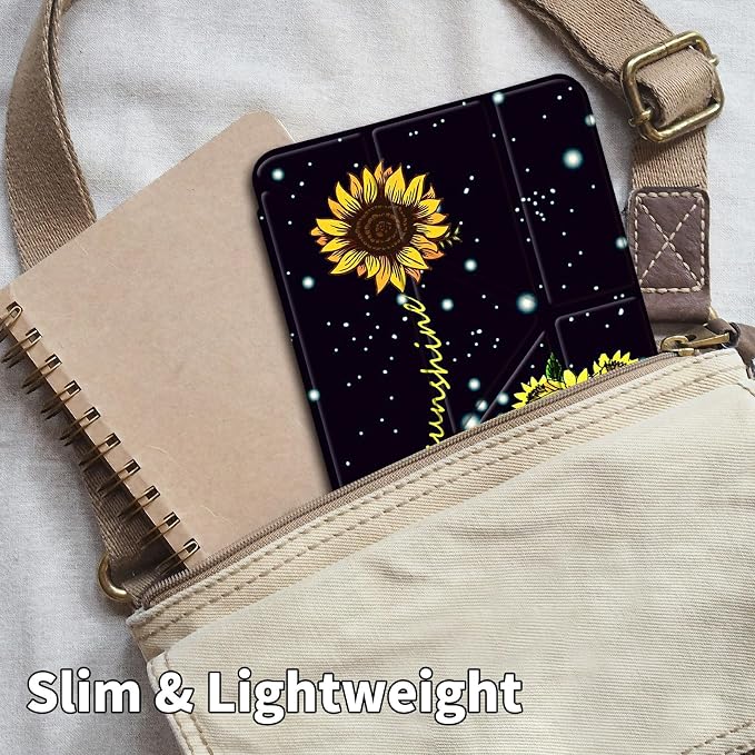 for iPad 10.2 &amp 10.5/iPad 9th/8th/7th Generation 10.2 2021 2020 2019 Case Mutil Angles Folding Y-Shaped Stand Cover with Pencil Holder Auto Wake/SleepAmerican Flag and Cow