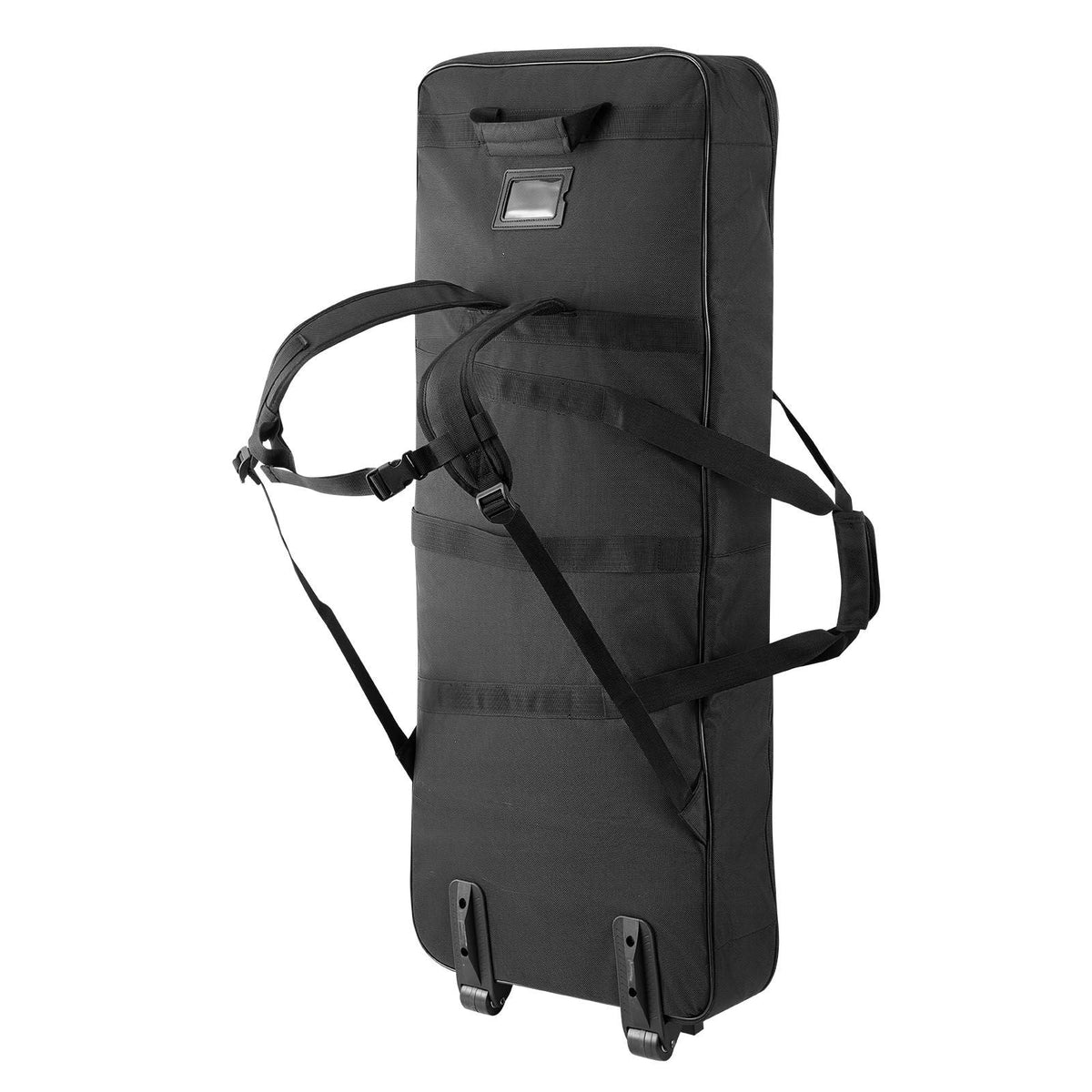 88 Key Keyboard Case, 40.9 x 16.9 x 5.1 in Interior, Padded Rolling Piano Case with Wheels, Sturdy Handle, 3-Pocket Storage, Gig Bag with Smooth Wheels, for 88 Note Keyboards and Electric Pianos