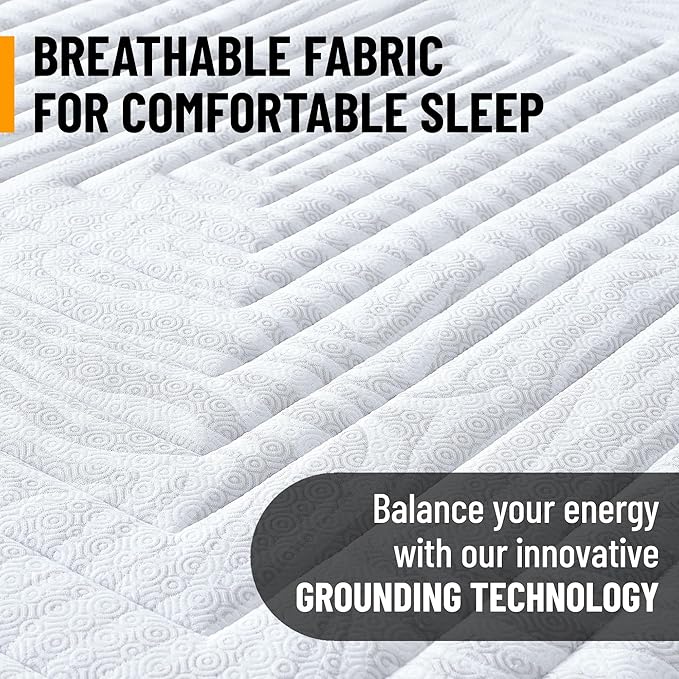 Ottomanson Full 11" Safari Firm Hybrid Mattress - Made in USA - Unyielding Support & Durability - Individually Pocketed Coils & CertiPUR-US Foam - Fiberglass-Free - Bed in a Box