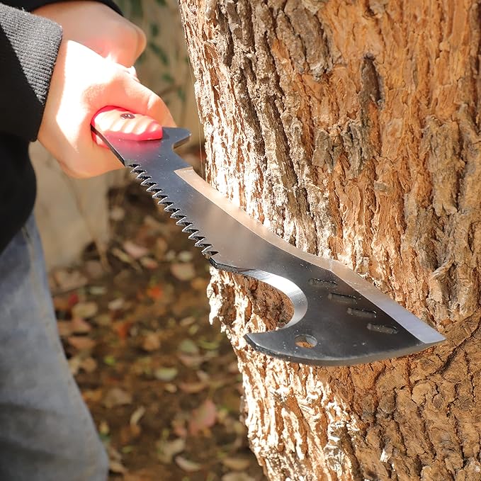 Delacour- Multi-Use Axe MacheteMachete with Nylon Sheath - Survival Machete Ideal for Camping, Fishing, Hunting, Bushcraft - Perfect Brush Axe for Surveying- Gardening Camp Outdoor