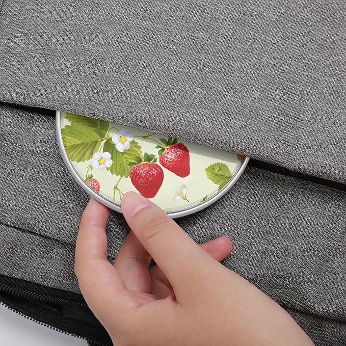 Lovely Strawberry Wireless Charger 10W Portable Fast Wireless Charging Pad Compatible with Phone Slim Charging Station Lightweight Charger Mat Charging Block for Travel Home Office