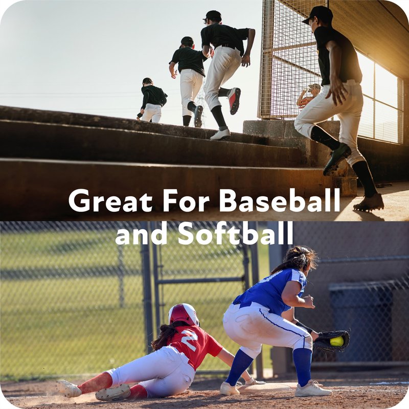 Sof Sole Baseball/Softball Over-the-Calf Team Athletic Performance Socks (2 Pair), Small, Gold
