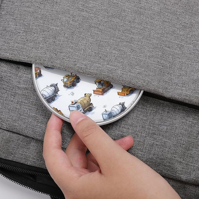 Excavator Tractor Machinery Trucks Print Wireless Charger SlimWireless Charging Pad Anti-Slip Charger Mat for Men Women