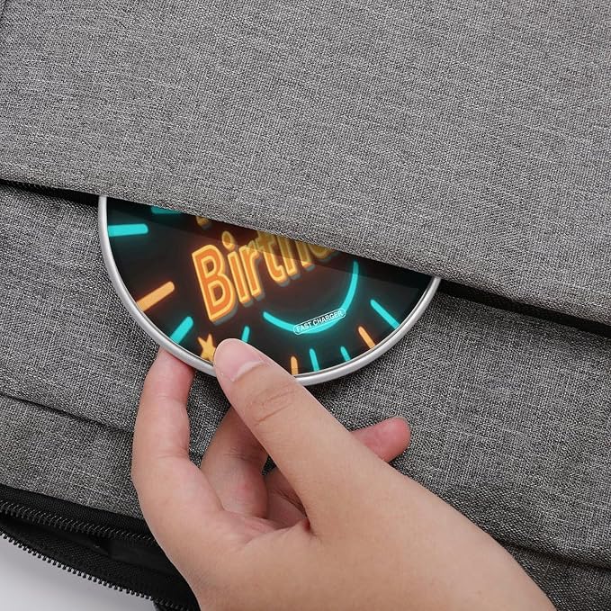 Happy Birthday Wireless Charger 10W Fast Charging Pad Anti-Slip Qi Certified Wireless Charging Pad Charging Station Portable Phone Charger for All Wireless Charging Smartphone