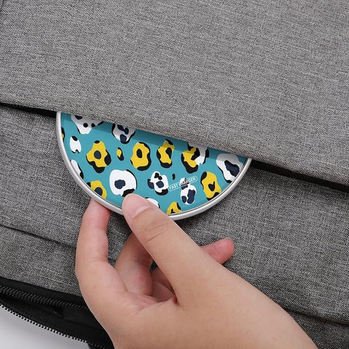 Leopard Print (2) Wireless Charger SlimWireless Charging Pad Anti-Slip Charger Mat for Men Women