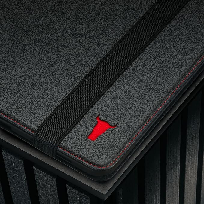 TORRO Case Compatible with iPad Pro 11” M5 / M4 (2025/2024) – Premium Leather iPad Pro 11” 2025/2024 Case with Stand Function Apple Pencil Connectivity and Wake/Sleep Function (Black)