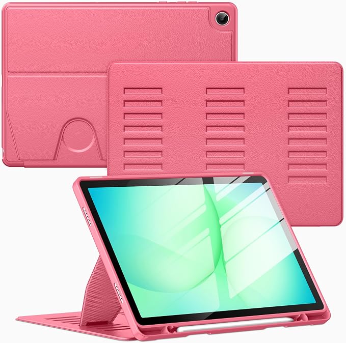 Case for Samsung Galaxy Tab A11+ Plus 11 inch 2026 Model (SM-X230/X236)Multiple Angles Stand CoverSoft BackPencil Holderand Auto Sleep/WakeBlack